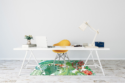 Alfombra para silla de escritorio Camaleones