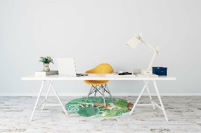 Alfombra para silla de escritorio Camaleones