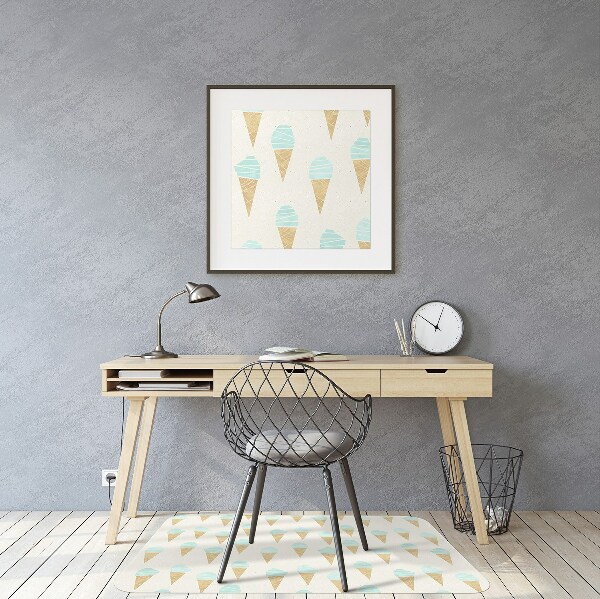 Alfombra para silla de escritorio Helado