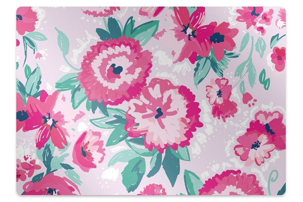 Alfombrilla para silla de escritorio Flores