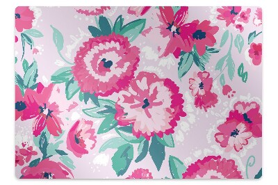 Alfombrilla para silla de escritorio Flores