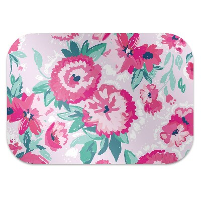 Alfombrilla para silla de escritorio Flores