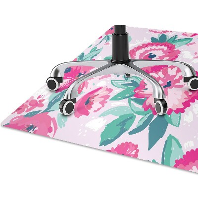 Alfombrilla para silla de escritorio Flores