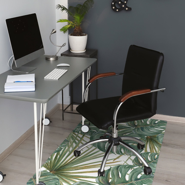 Alfombrilla para silla de escritorio Plantas exóticas
