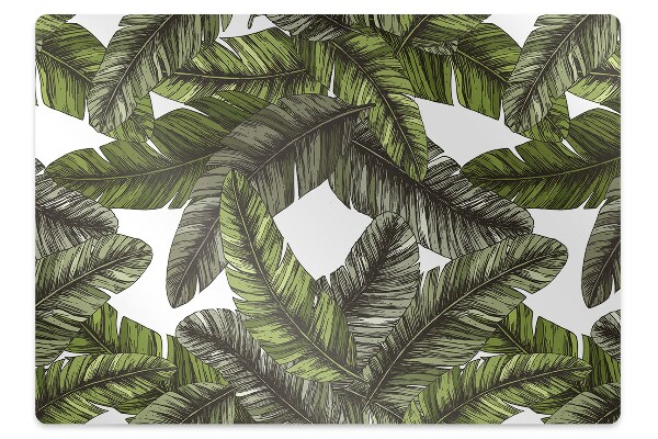 Alfombra silla ordenador Hojas de la jungla