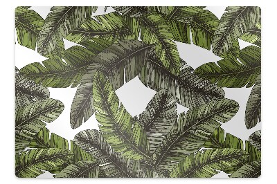 Alfombra silla ordenador Hojas de la jungla