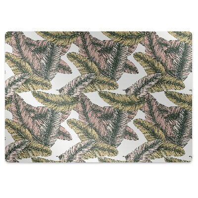 Alfombra silla ordenador Hojas de banana