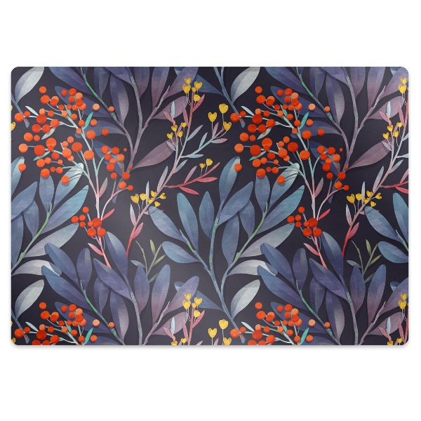 Alfombra silla ordenador Imagen de flores