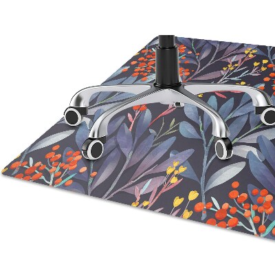 Alfombra silla ordenador Imagen de flores
