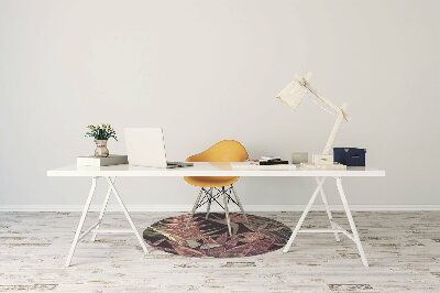 Alfombra silla escritorio Pájaros y hojas