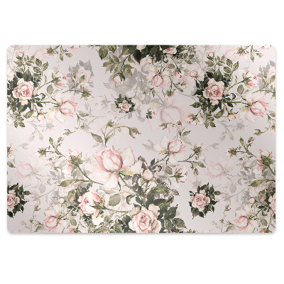 Alfombra para silla de oficina Flores coloridas