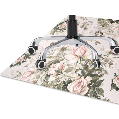 Alfombra para silla de oficina Flores coloridas