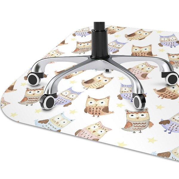 Alfombra para silla de escritorio Búhos de cuento de hadas