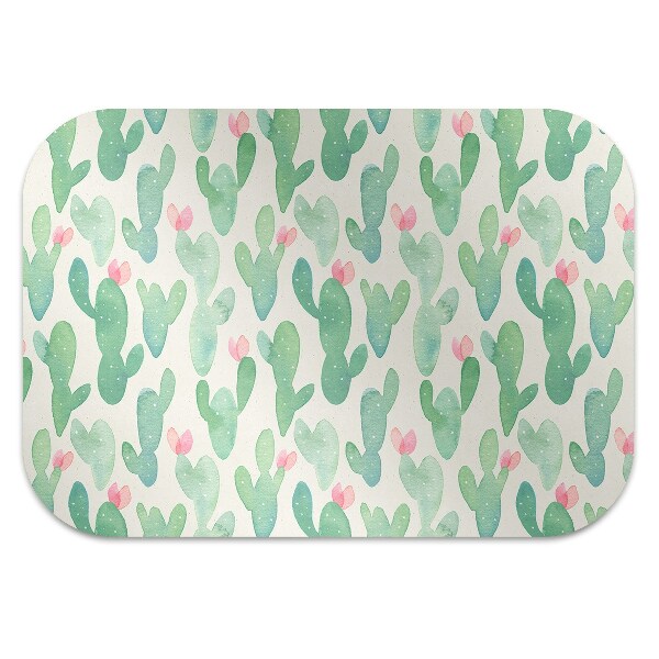 Alfombra para silla de escritorio Cactus macular