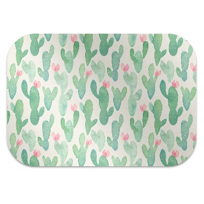 Alfombra para silla de escritorio Cactus macular