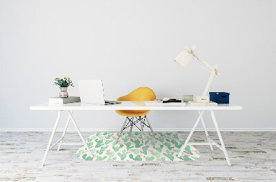 Alfombra para silla de escritorio Cactus macular
