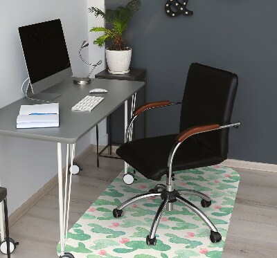 Alfombra para silla de escritorio Cactus macular