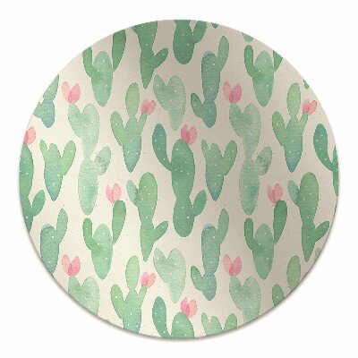 Alfombra para silla de escritorio Cactus macular