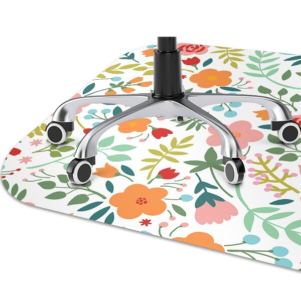 Alfombra para silla de escritorio Imagen con flores