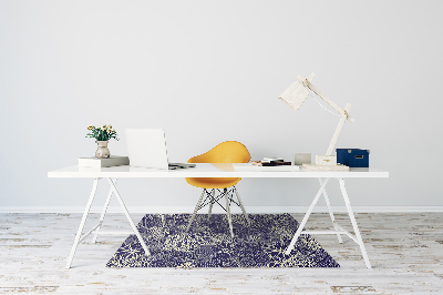 Alfombra para silla de escritorio Patrón azul