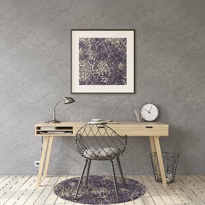 Alfombra para silla de escritorio Patrón azul