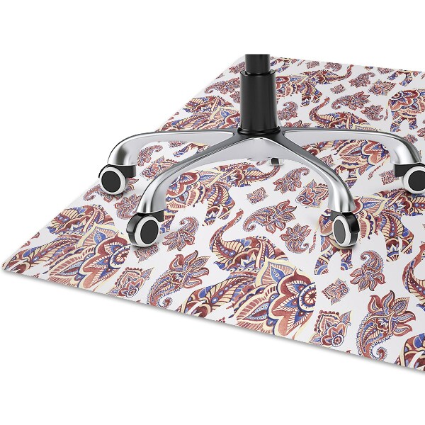 Alfombra silla ordenador Elefante de paisley