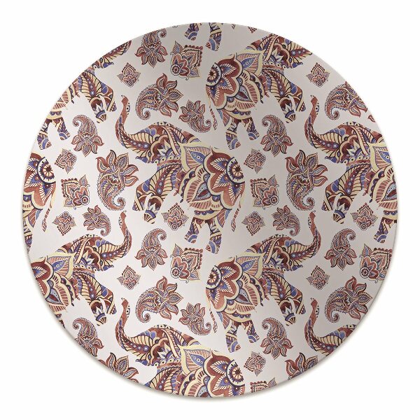 Alfombra silla ordenador Elefante de paisley