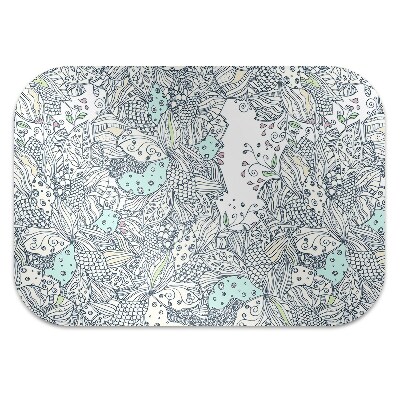 Alfombra silla ordenador Flores