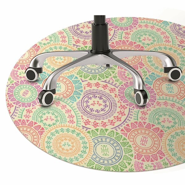 Alfombra silla ordenador Patrón circular