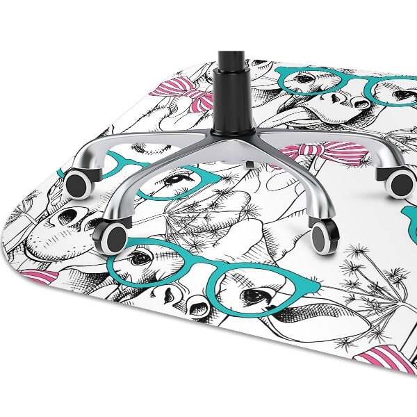 Alfombra para silla de escritorio Jirafa hipster