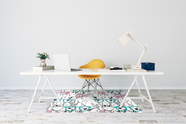 Alfombra para silla de escritorio Jirafa hipster