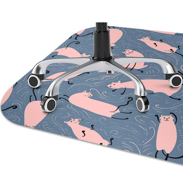 Alfombrilla para silla de escritorio Gatos de dibujos animados