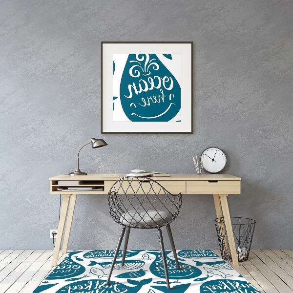 Alfombrilla para silla de escritorio Ballenas