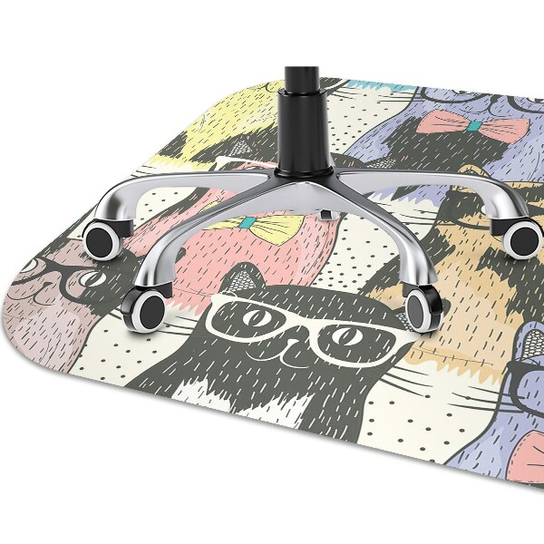 Alfombra silla ordenador Gatos