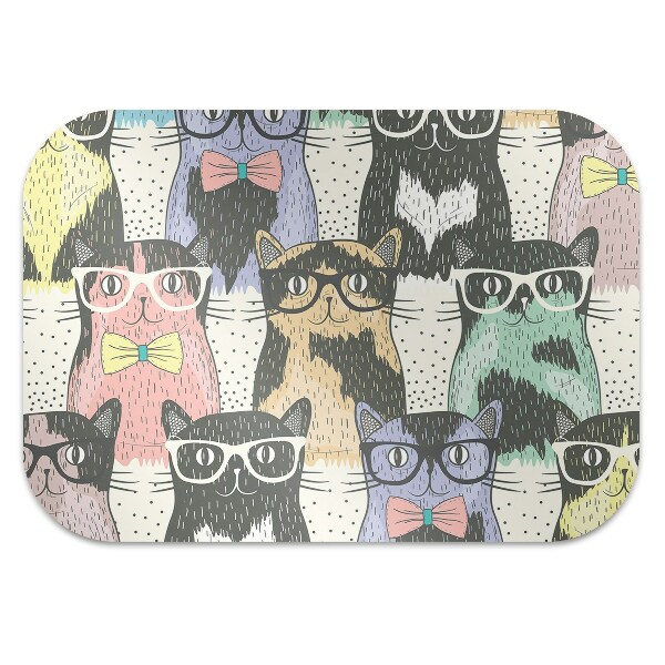 Alfombra silla ordenador Gatos