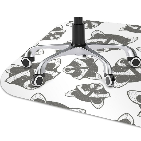 Alfombra silla ordenador Mapache
