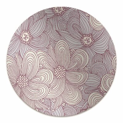 Alfombra silla ordenador Flores de garfillas