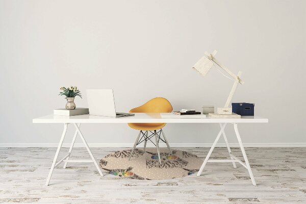 Alfombra para silla de escritorio Búhos con gafas