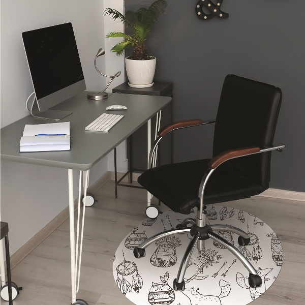 Alfombra para silla de escritorio Dibujos animados