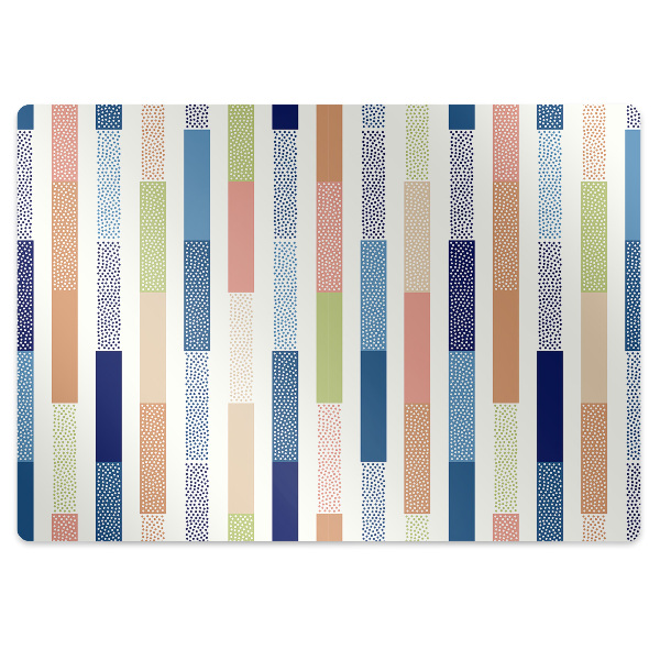 Alfombra para silla de escritorio Rayas coloridas