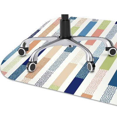 Alfombra para silla de escritorio Rayas coloridas