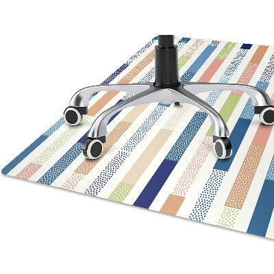 Alfombra para silla de escritorio Rayas coloridas