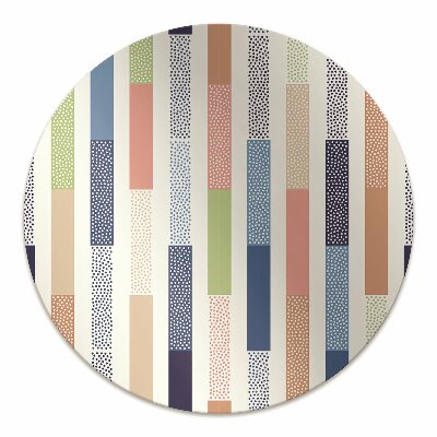 Alfombra para silla de escritorio Rayas coloridas