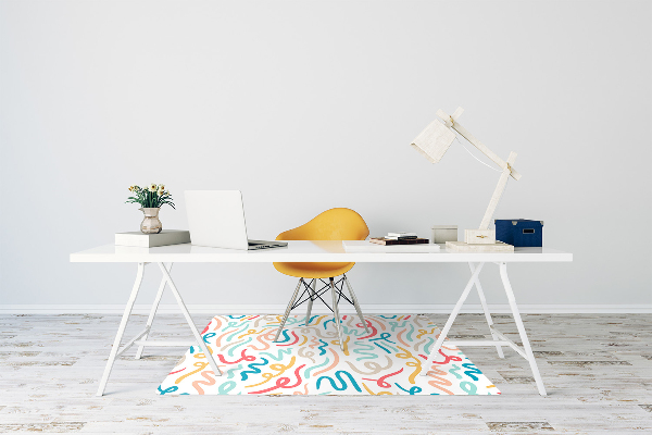 Alfombra para silla de escritorio Caligrafía