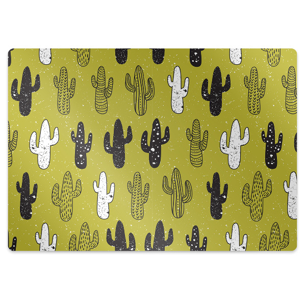 Alfombra silla ordenador Cactus