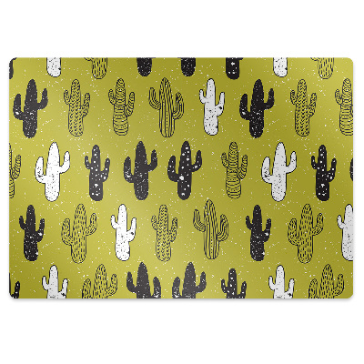 Alfombra silla ordenador Cactus