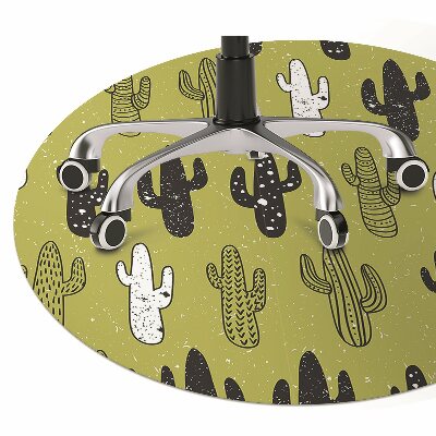 Alfombra silla ordenador Cactus
