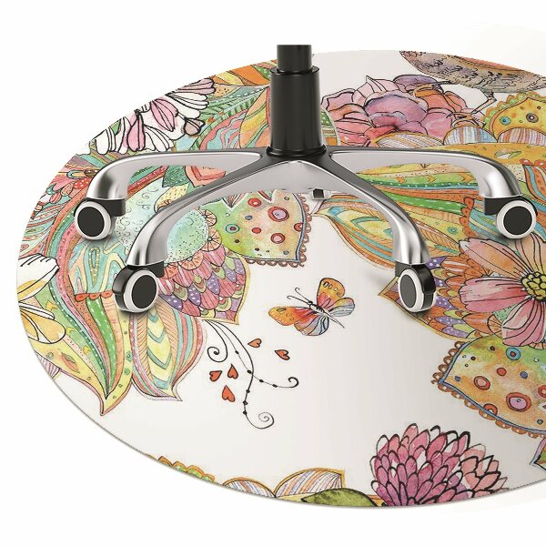 Alfombra silla ordenador Patrón de mandala