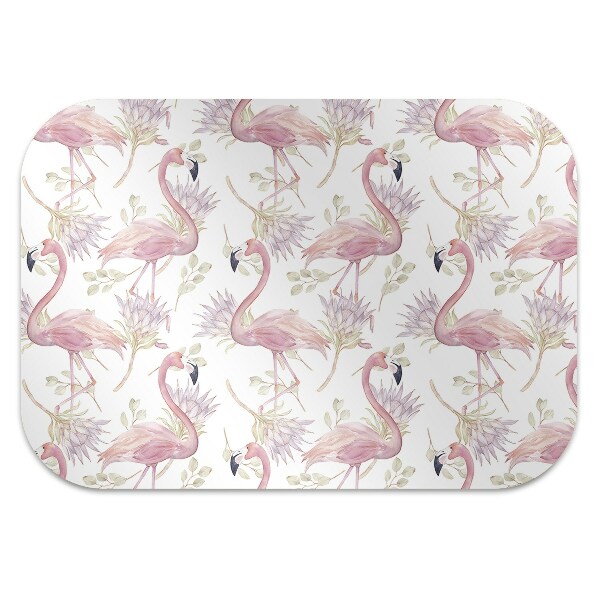 Alfombra para silla de escritorio Flamencos