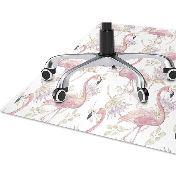 Alfombra para silla de escritorio Flamencos